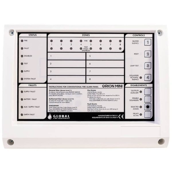CONV. REPEATER PANEL- (1-8 Zon