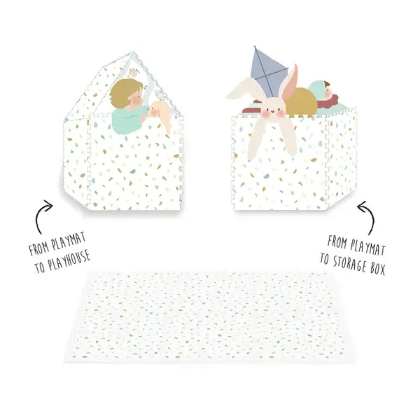 Play&go tapis puzzle EEVAA , boîte de rangement & mini maison - village – Image 15