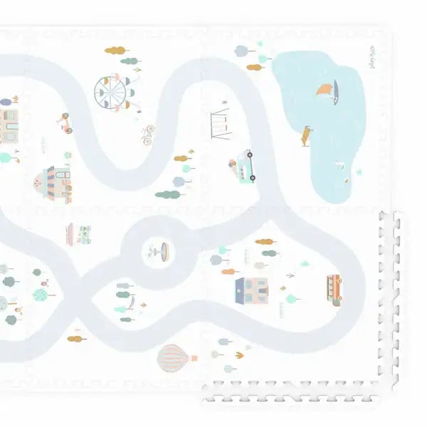 Play&go tapis puzzle EEVAA , boîte de rangement & mini maison - village – Image 8