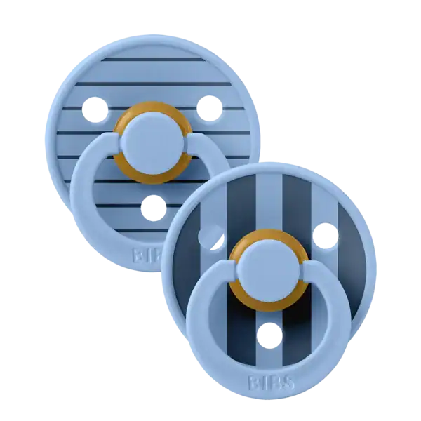 Bibs - Tétines Pack de 2 Pin - Sky Blue Mix Size 2