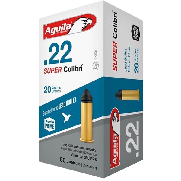 Aguila Ammunition Rimfire Sniper Subsonic 22LR 60Gr Solid Point Bullet 50 Round Box - Image 2