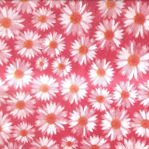 Friselina estampada flores rojo