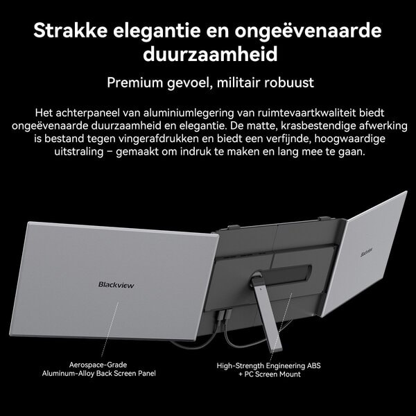 Blackview DCM6 14" Dubbele Draagbare Monitor