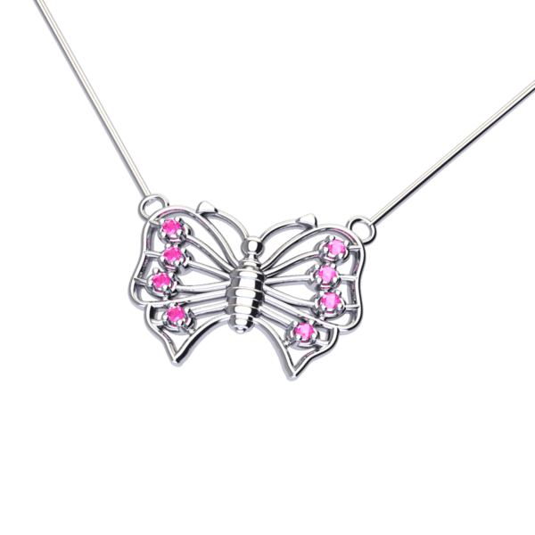 Μενταγιόν Butterfly  925 ασημένιο με ζιρκόν (επιλογές) ΜΑ0030 - Image 16