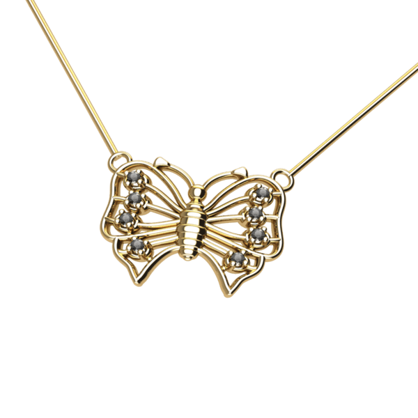 Μενταγιόν Butterfly  925 ασημένιο με ζιρκόν (επιλογές) ΜΑ0030 - Image 9