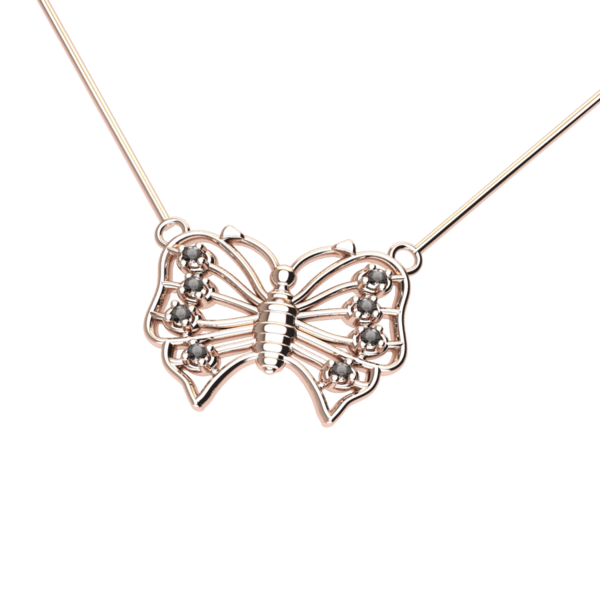 Μενταγιόν Butterfly  925 ασημένιο με ζιρκόν (επιλογές) ΜΑ0030 - Image 10