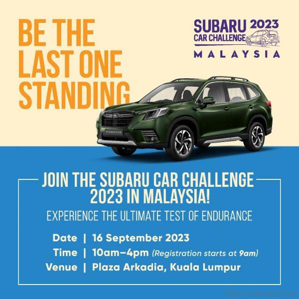 Subaru Car Challenge 2023 poster