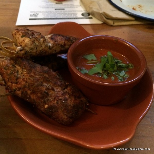 Jollof chicken skewers with jollof rice Ghana Kitchen Jollof chicken skewers with jollof rice