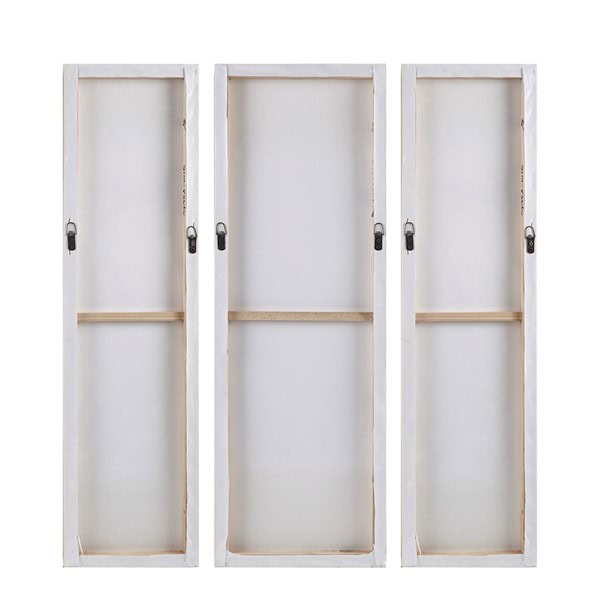 Madison Park Mandala Triptych 3-piece Dimensional Resin Canvas Wall Art Set in Natural MP95A-0281