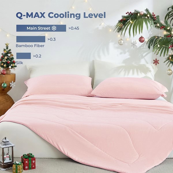 Main Street Sublime Serenity Luxury Comforter in Pink, 90x90" OLX10-0017 - Image 3