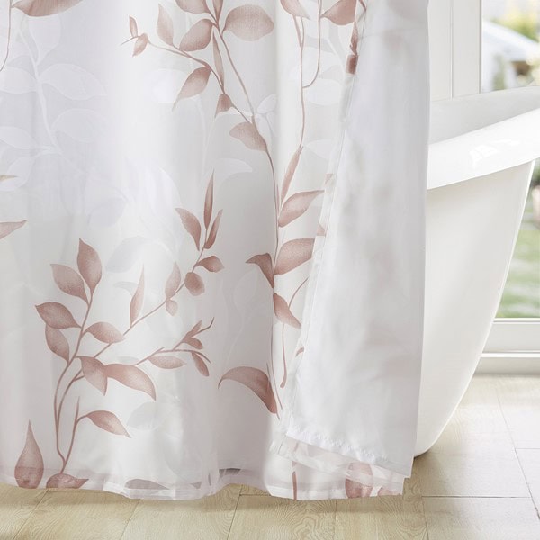 Madison Park Cecily Burnout Printed Shower Curtain in Mauve, 72x72" MP70-6630 - Image 6