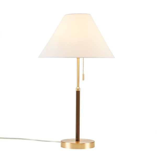 INK+IVY Bromley Two Tone Pull-chain Table Lamp in Gold/Brown, One Size II153-0147 - Image 4