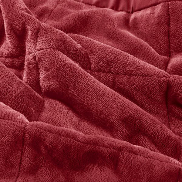 Madison Park Coleman Reversible HeiQ Smart Temperature Down Alternative Blanket in Burgundy, King MP51-8139 - Image 3
