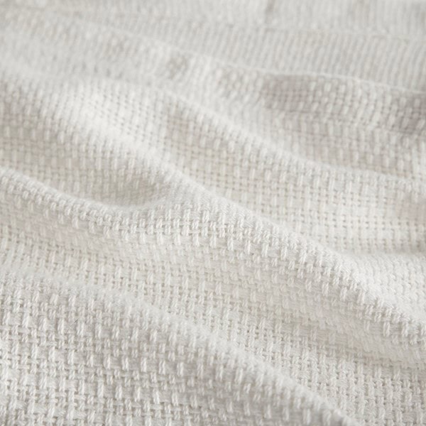 Madison Park Freshspun Basketweave Cotton Blanket in Cream, King BL51N-0847 - Image 2