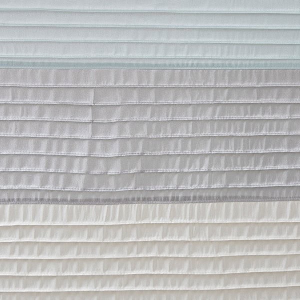 Madison Park Amherst Faux Silk Shower Curtain in Aqua, 72x72" MP70-2978 - Image 4