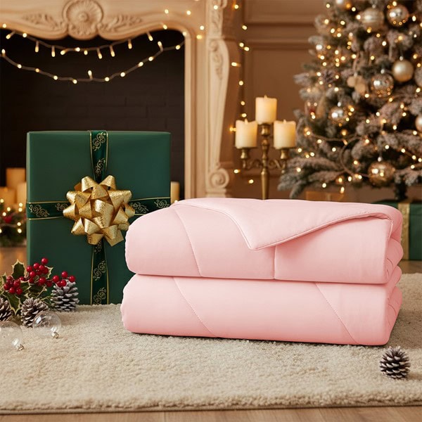 Main Street Sublime Serenity Luxury Comforter in Pink, 90x90" OLX10-0017 - Image 2