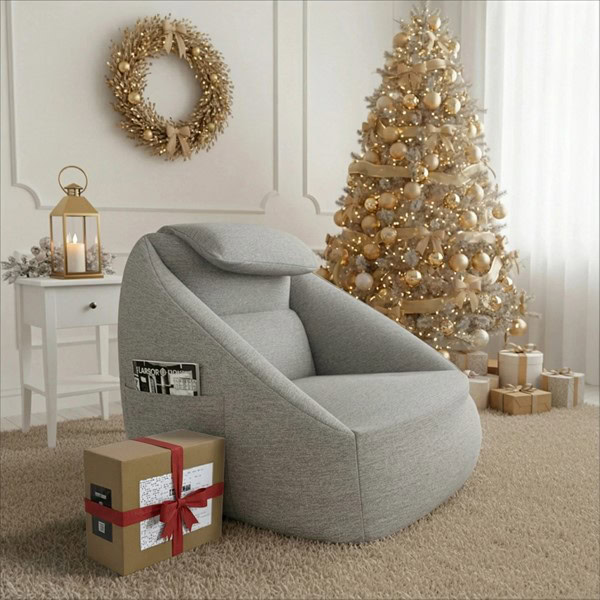 Main Street Cloud Ergonomic Couch in Ash Grey, One Size OLX106-0001