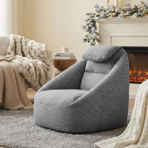 Main Street Cloud Ergonomic Couch in Charcoal, One Size OLX106-0003 - Image 4