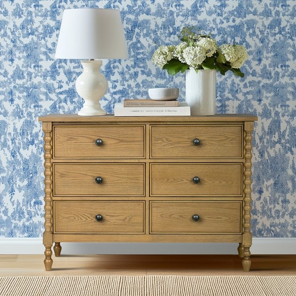 Madison Park Signature Beckett 6-drawer dresser (46"W) in Natural, One Size MPS137-0327 - Image 4