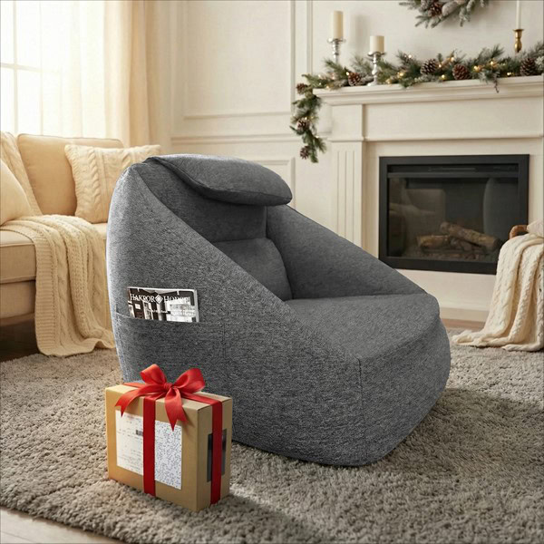 Main Street Cloud Ergonomic Couch in Charcoal, One Size OLX106-0003 - Image 6