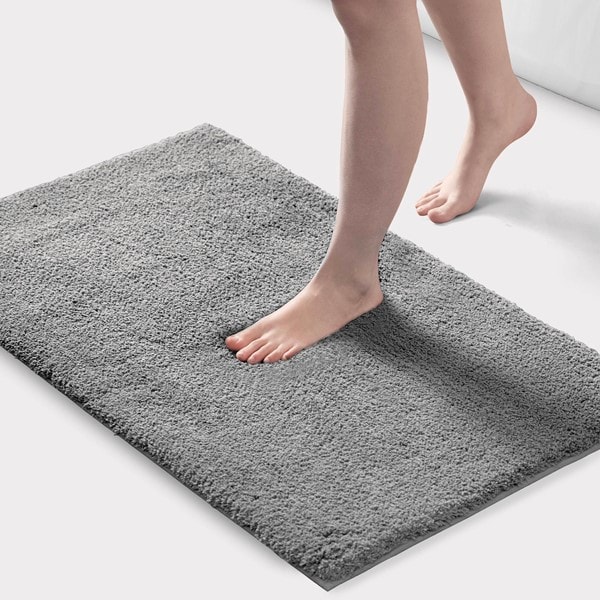 Madison Park Signature Marshmallow Bath Rug Collection in Grey, Contour MPS72-602 - Image 3