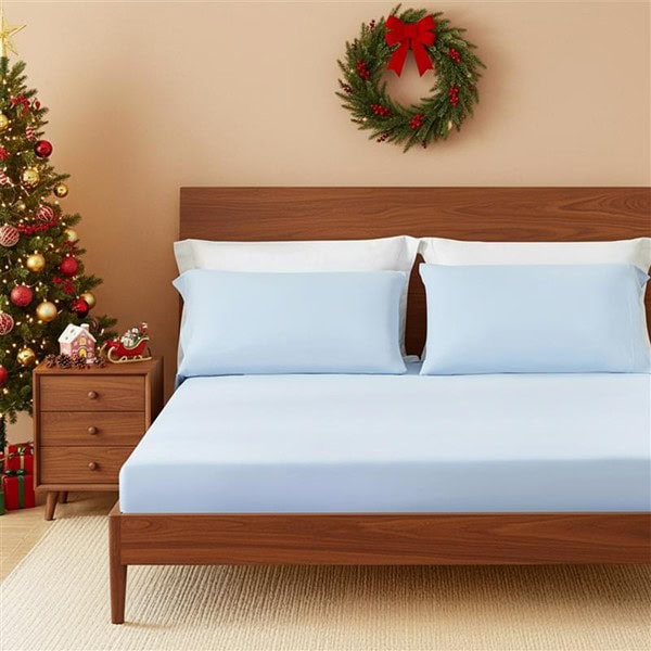 Main Street Sublime Serenity Luxury Sheet Set in Ice Blue, King OLX10-0027 - Image 2