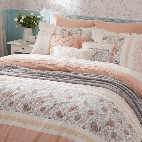 Madison Park Dawn 9 Piece Cotton Percale Comforter Set in Blush, Queen MP10-6866 - Image 4