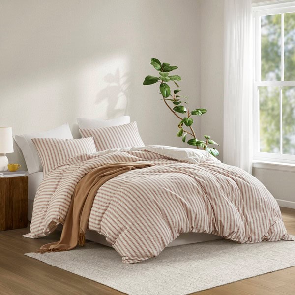 Madison Park Etta Duvet set in Terracotta, Queen MP12-8719