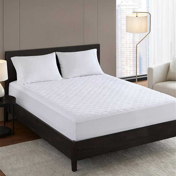 Bed Guardian Essential Waterproof Mattress Pad in White, King NH16-0064
