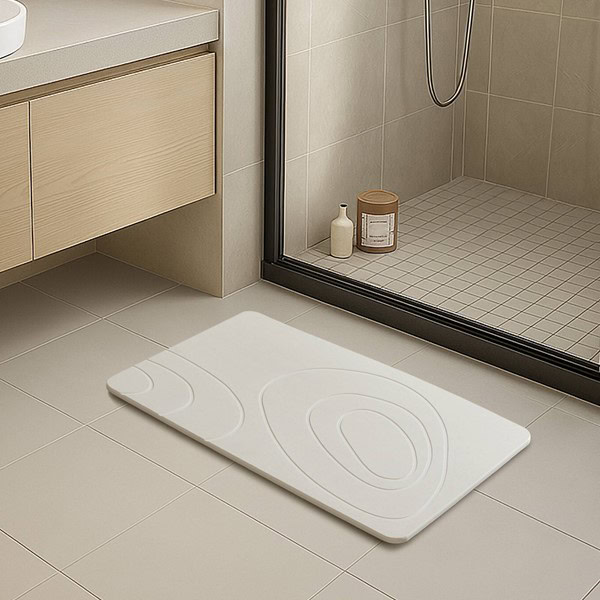 Nomad Home Diatom Bath Mat in Pebble Grey, One Size NH72-0099 - Image 7