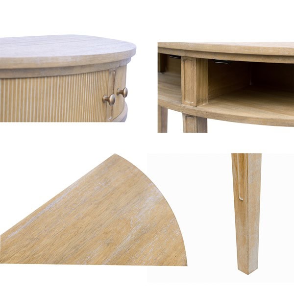 Martha Stewart Crestview Storage Console Table in Reclaimed Wheat, 31"W x 14"D x 30"H MT120-0167 - Image 3