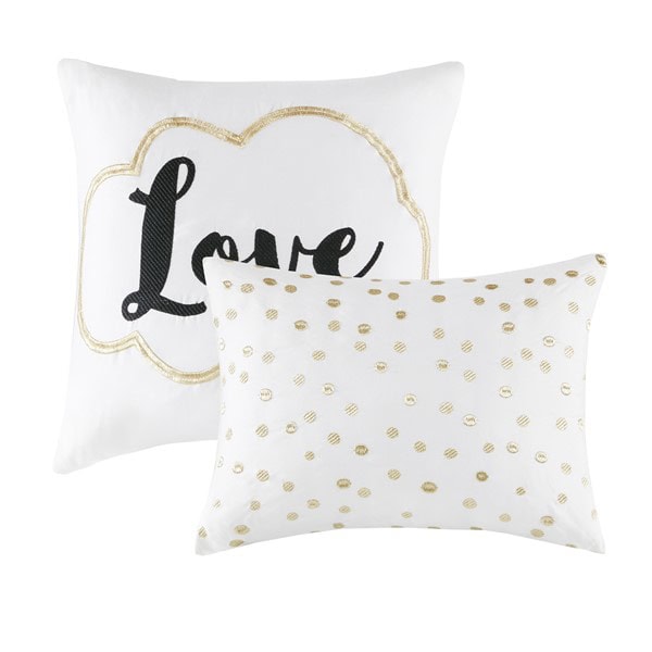 Intelligent Design Raina 100% Polyester Brushed Microfiber Printed Comforter Set in Ivory/Gold, Twin/Twin XL TT10-0018 - Image 3