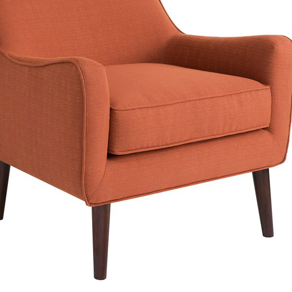 Madison Park Oxford Mid-Century Accent Chair in Burnt Orange, One Size FPF18-0219 - Image 7