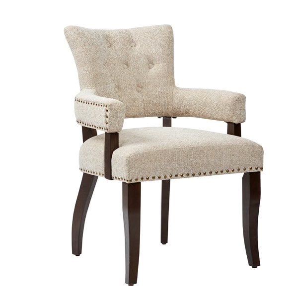 INK+IVY Brooklyn Dining Arm Chair (Set of 2) in Cream, Set of 2 IIF20-0057 - Image 6