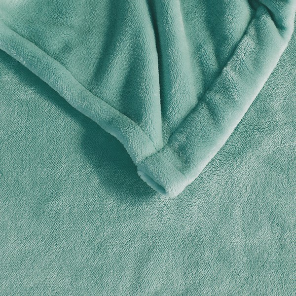 Beautyrest Plush Heated Blanket in Aqua, Full BR54-0904 - Image 3