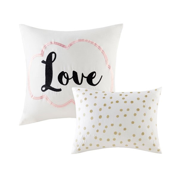 Intelligent Design Raina 100% Polyester Brushed Microfiber Printed Comforter Set in Blush/Gold, Twin/Twin XL TT10-0012 - Image 5