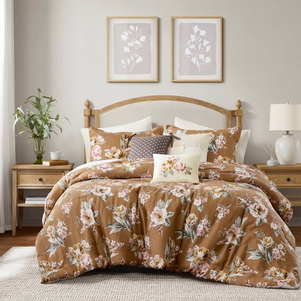 Madison Park Salara Comforter Set in Terracotta, Queen MP10-8895
