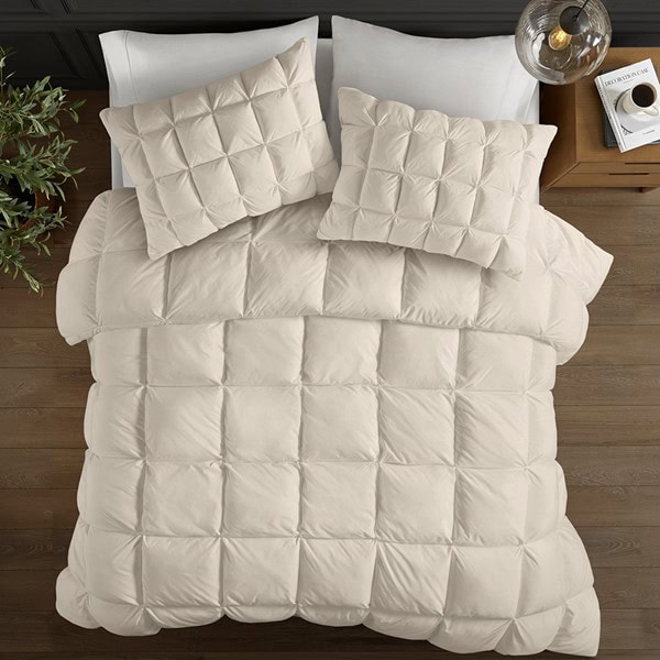 Madison Park Stay Puffed Overfilled Down Alternative Comforter in Tan, Full/Queen MP10-8444 - Image 4