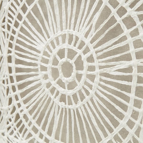 INK+IVY Henna Framed Medallion Rice Paper Shadow Box Wall Decor in Off-White, One Size II95B-0152 - Image 3