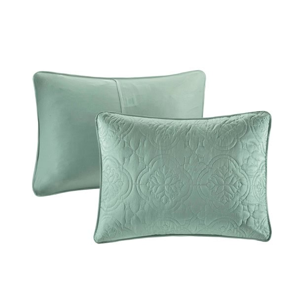 510 Design Oakley 3 Piece Reversible Bedspread Set in Seafoam, King/Cal King 5DS13-0171 - Image 7