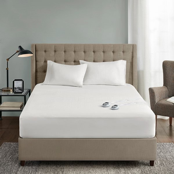 Serta Waterproof Heated Mattress Pad in White, Twin XL ST55-0115 - Image 2
