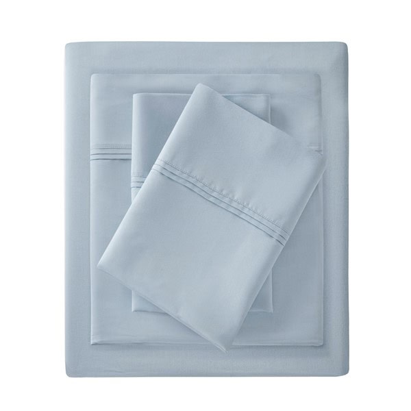 Harbor House 100% Egyptian Cotton Sateen Sheet Set in Blue, Queen HHD20-1963 - Image 5