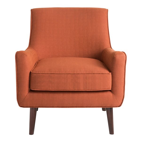 Madison Park Oxford Mid-Century Accent Chair in Burnt Orange, One Size FPF18-0219 - Image 4