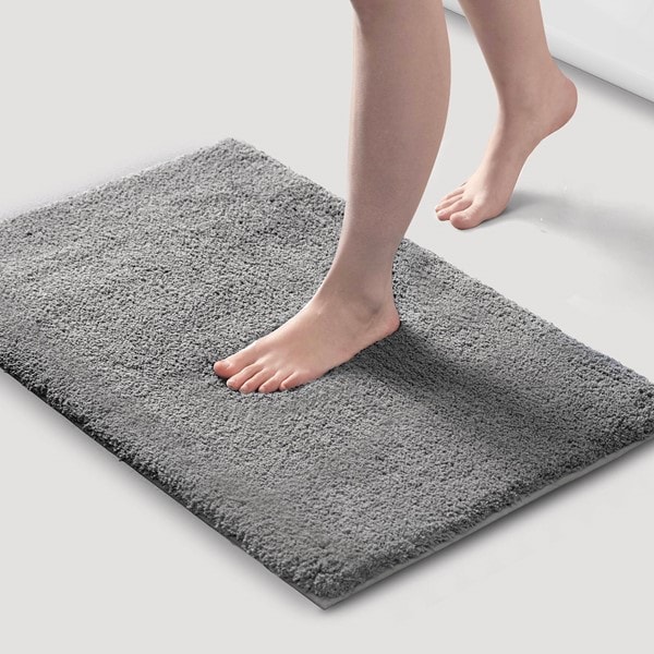 Madison Park Signature Marshmallow Bath Rug Collection in Grey, Contour MPS72-602 - Image 2
