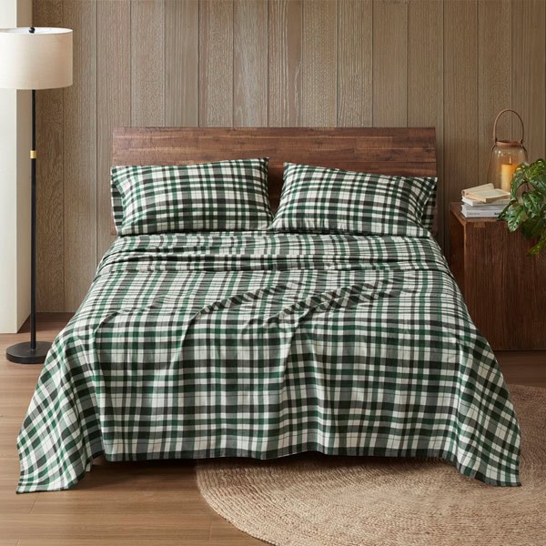 Woolrich Cotton Flannel Sheet Set in Finton, Queen WR20-4103