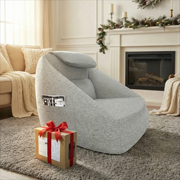 Main Street Cloud Ergonomic Couch in Ash Grey, One Size OLX106-0001 - Image 5