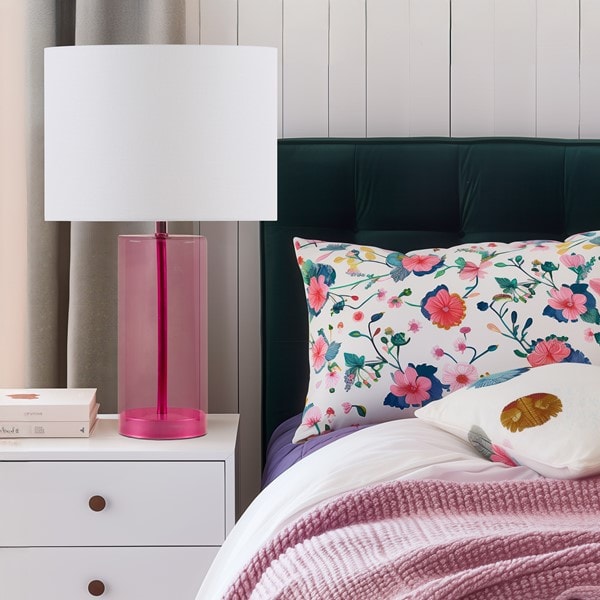 510 Design Neonova Glass Table Lamp in Pink, One Size 5DS153-0051 - Image 7