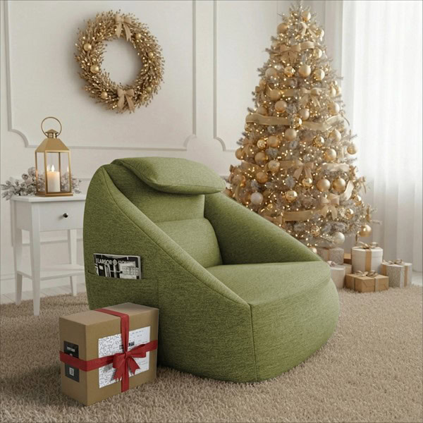 Main Street Cloud Ergonomic Couch in Olive Green, One Size OLX106-0002