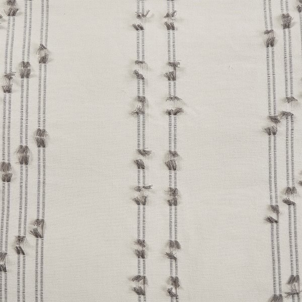 INK+IVY Kara 3 Piece Cotton Jacquard Duvet Cover Set in Ivory, King/Cal King II12-1269 - Image 2