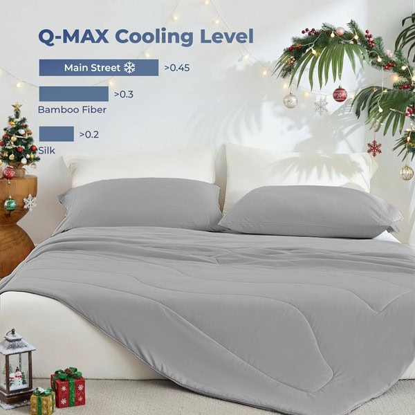 Main Street Sublime Serenity Luxury Comforter in Gray, 108x90" OLX10-0009 - Image 4